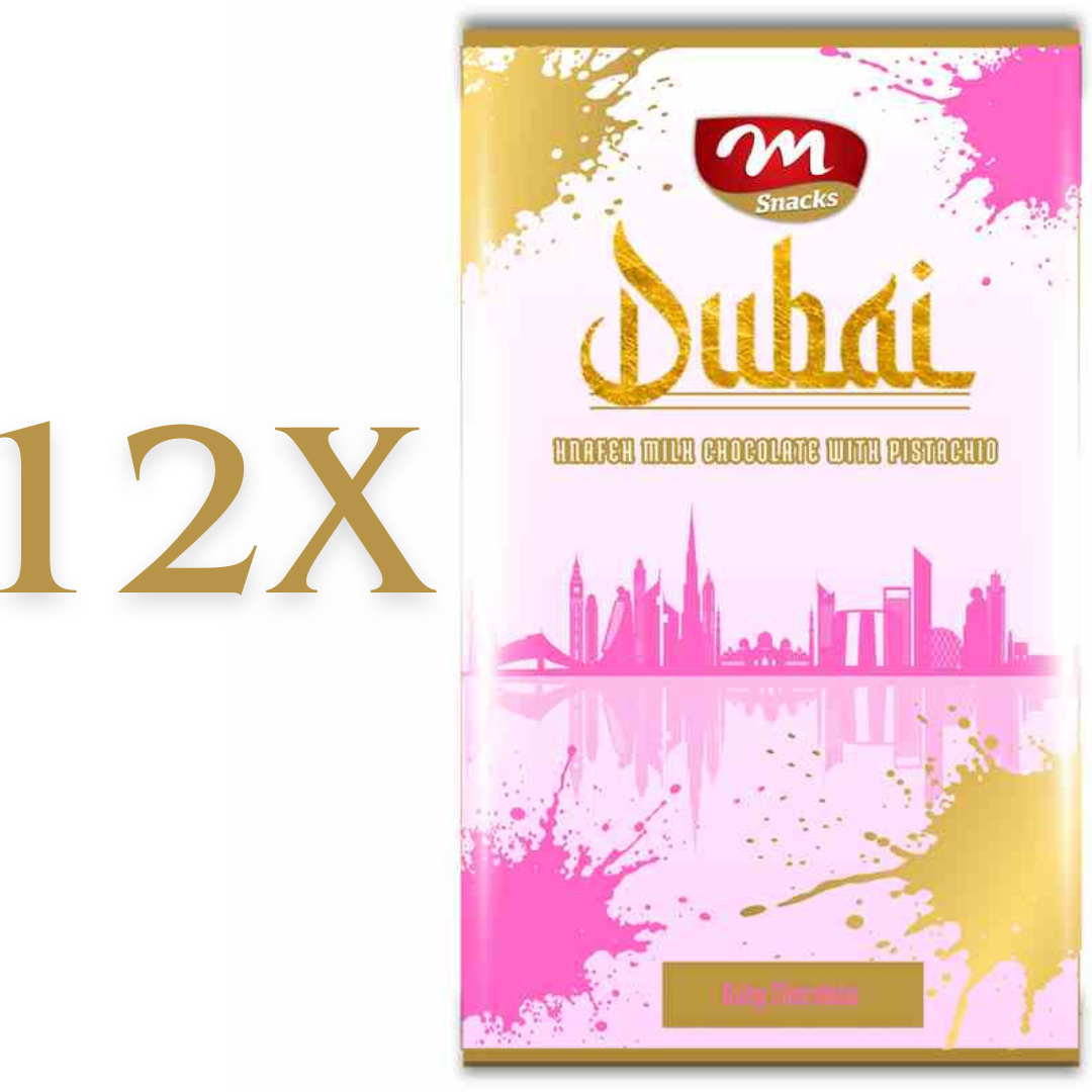 12er Packung Dubai Schokolade Rubin 75gr