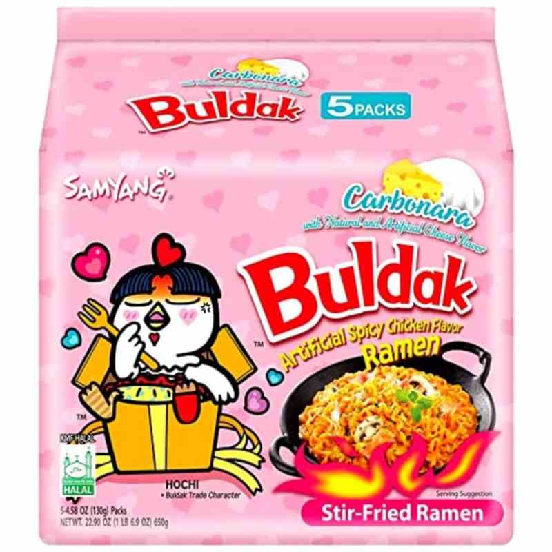 Samyang Buldak Hot Chicken Carbonara 5er Packung 140g