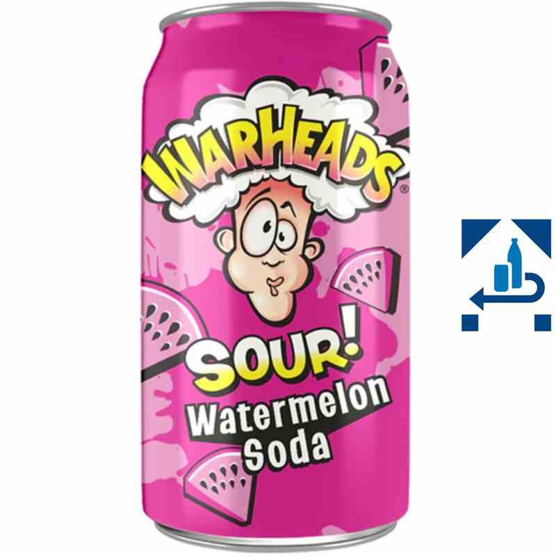 Warheads Watermelon Sour Soda 330ml