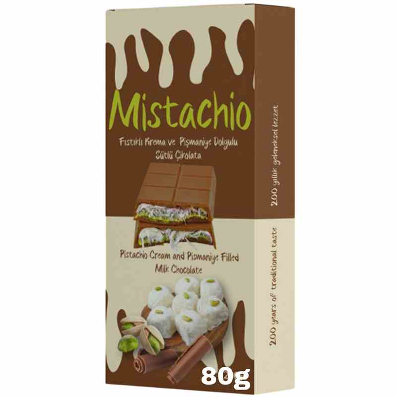 Angel Hair Mistachio Milchschokolade 80 g