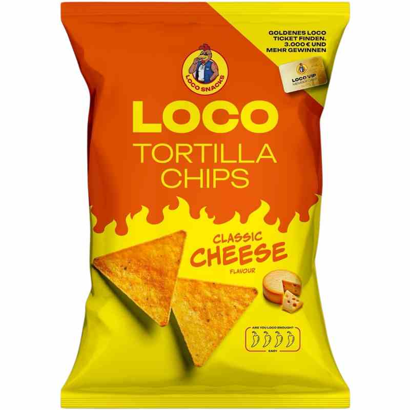 Loco Tortilla Chips Classic Cheese – 100 g