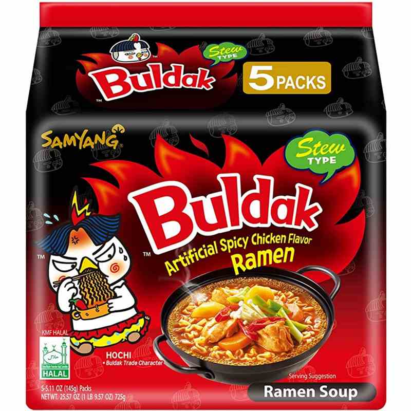 Samyang Buldak Hot Chicken Stew Type 5er Packung 140g