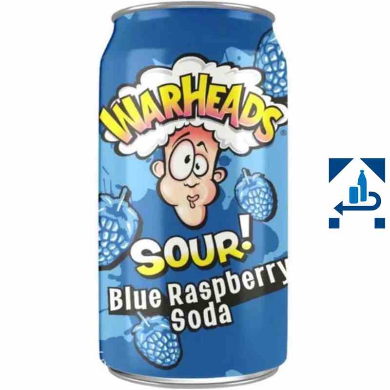 Warheads Blue Raspberry Sour Soda 330ml