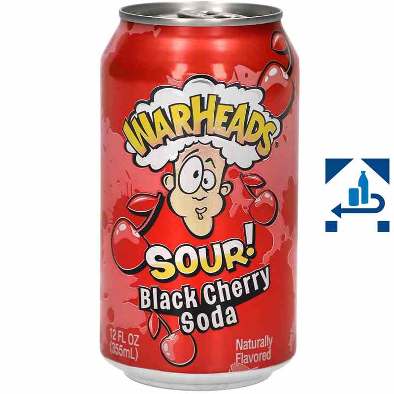 Warheads Black Cherry Sour Soda 330ml