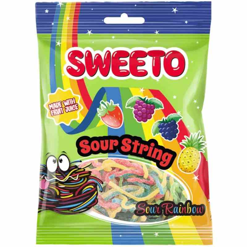 SWEETO Sour String Rainbow 80g