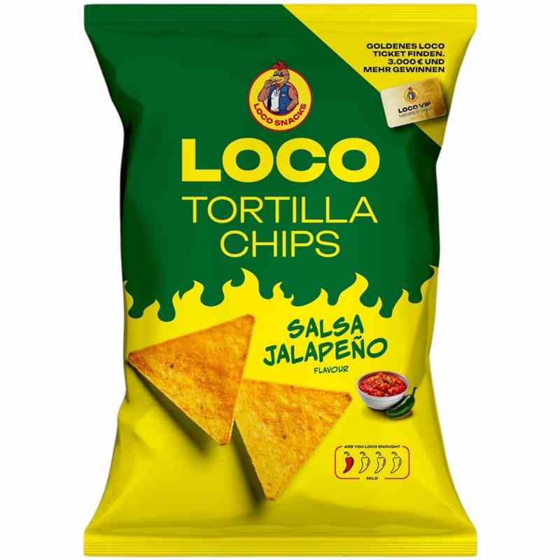Loco Tortilla Chips Salsa Jalapeño – 100 g