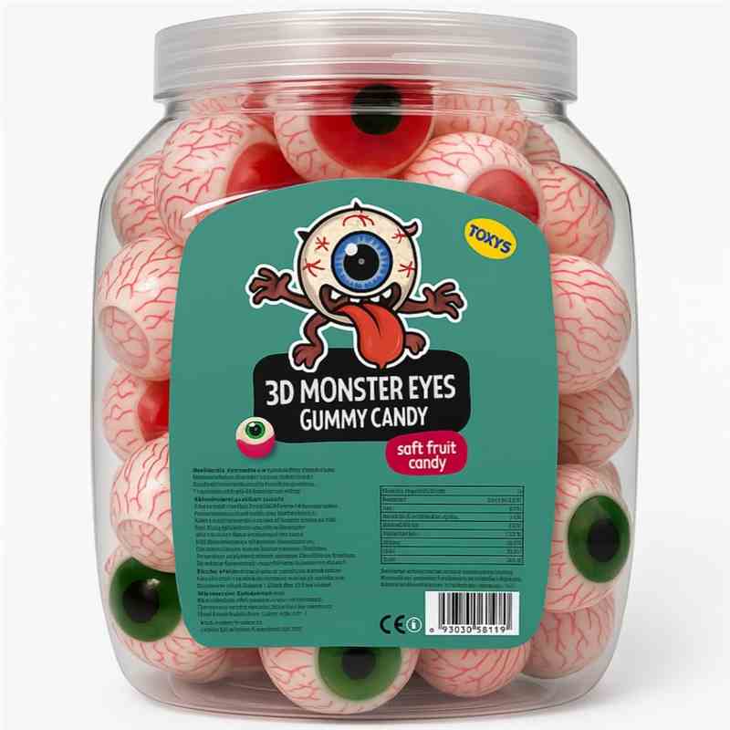 3D Monster Eyes Gummy Candy 20g